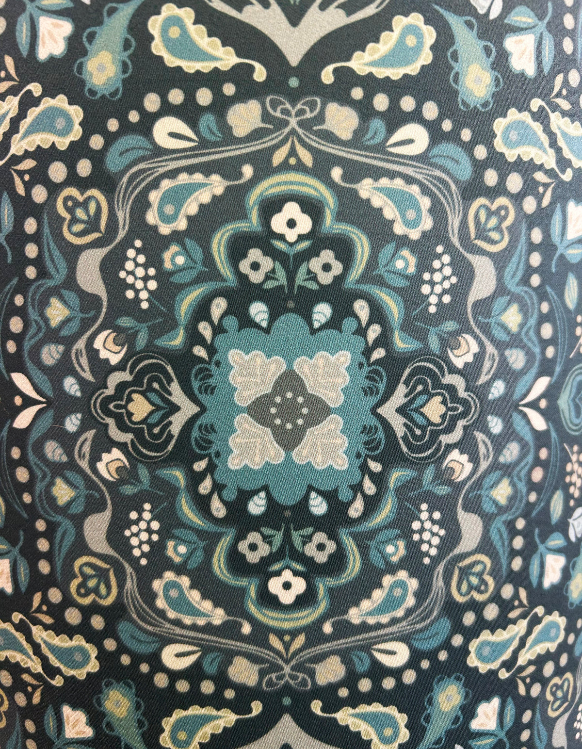 AURELIA Bohemian Lampshade (muted teal blue)