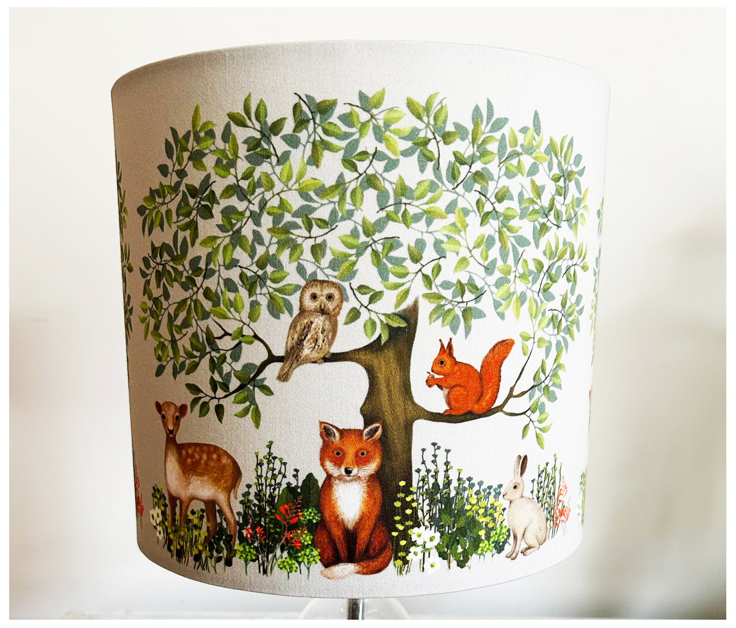 CYRIL SQUIRREL & Forest friends Lampshade (off white/natural)