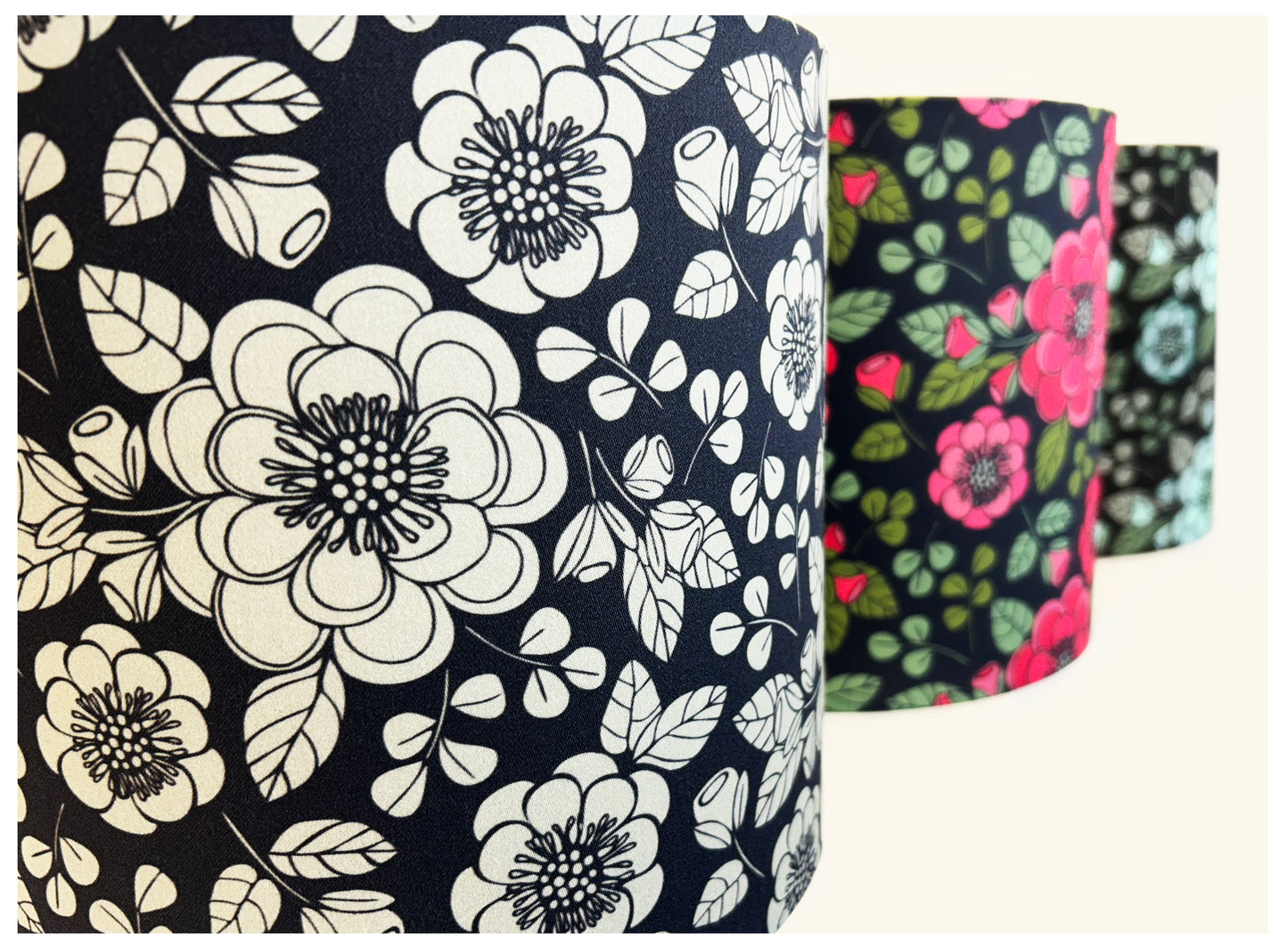 ELIZA (blue black & stone) Lampshade