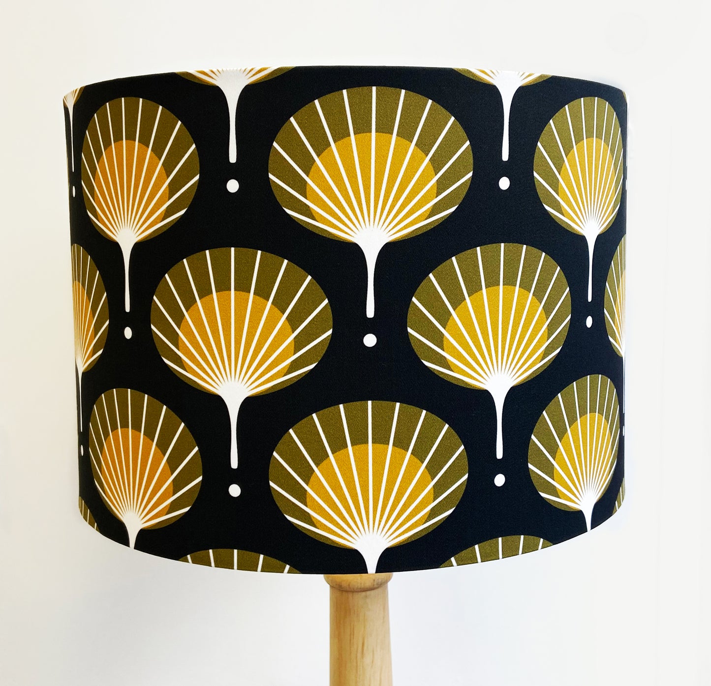 FAN Lampshade (mustard yellow & black)