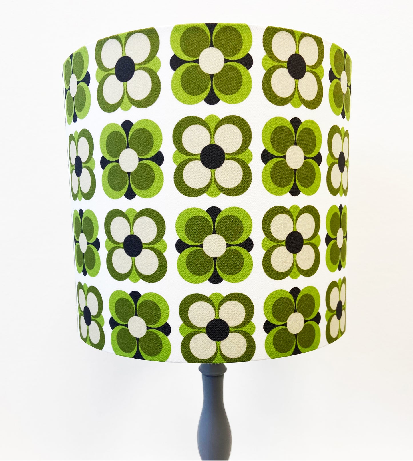 GREEN RETRO FLOWER Lampshade