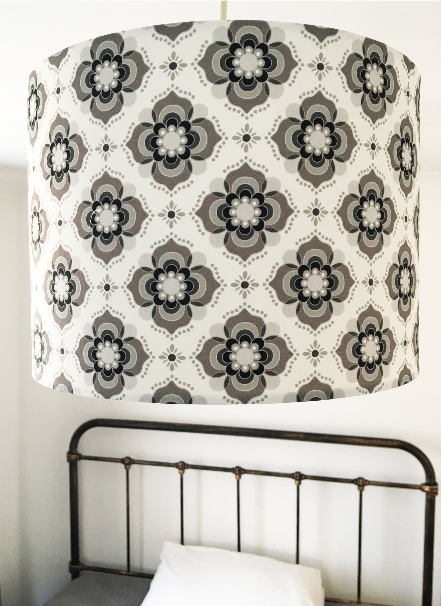 BOHO (Grey & white) Lampshade