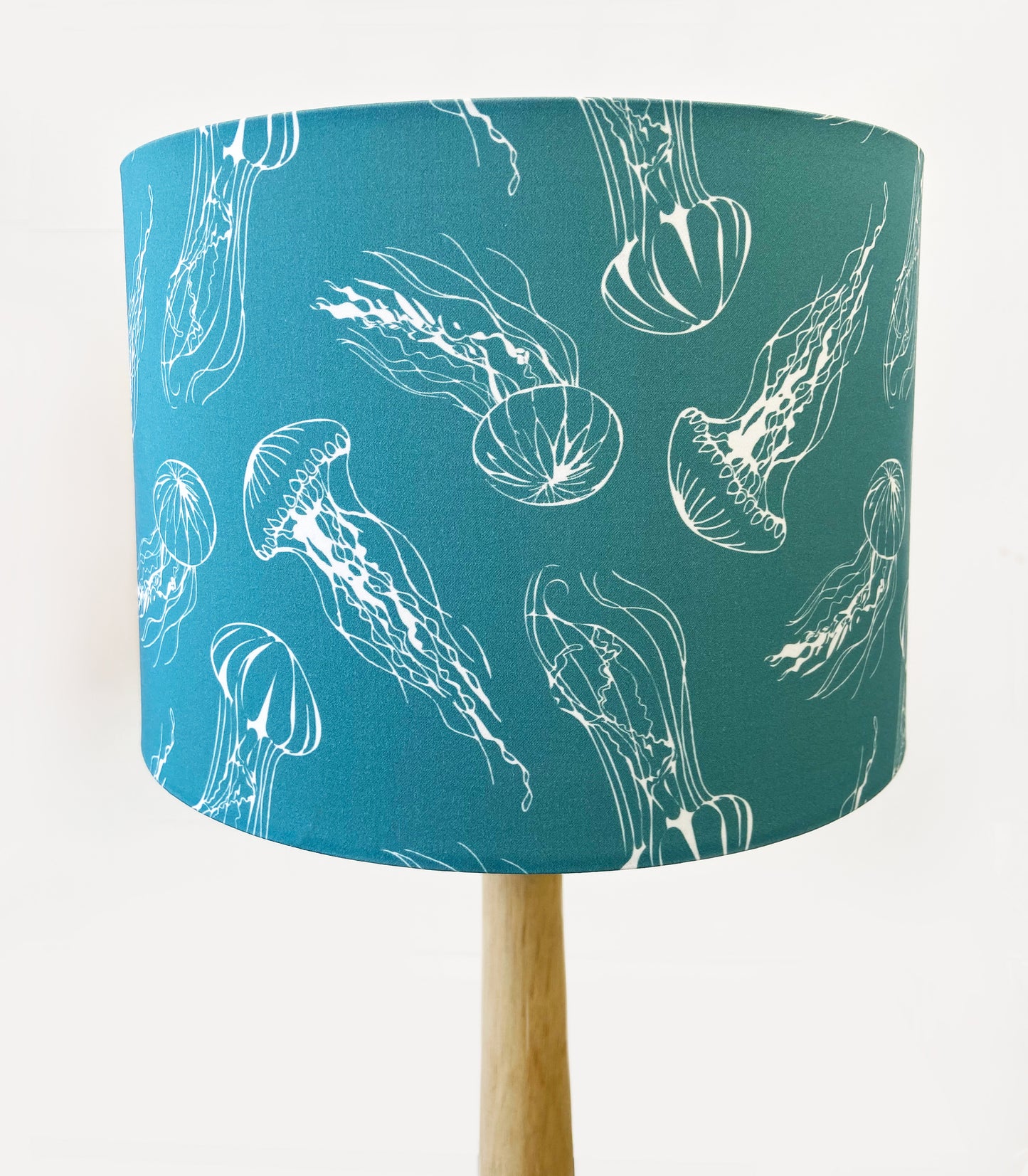 JELLYFISH (teal & white) Lampshade