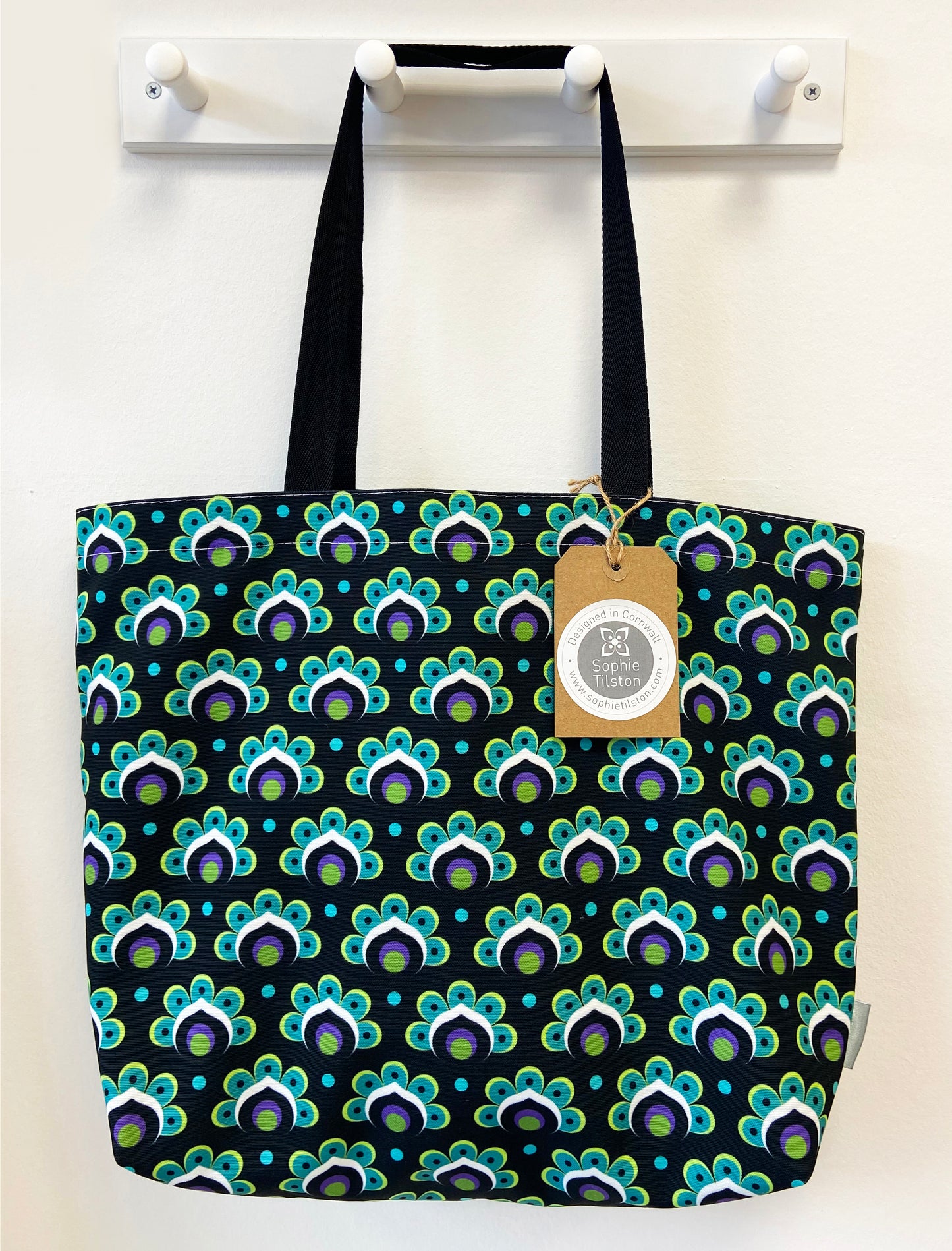 PEACOCK FLOWER Tote bag