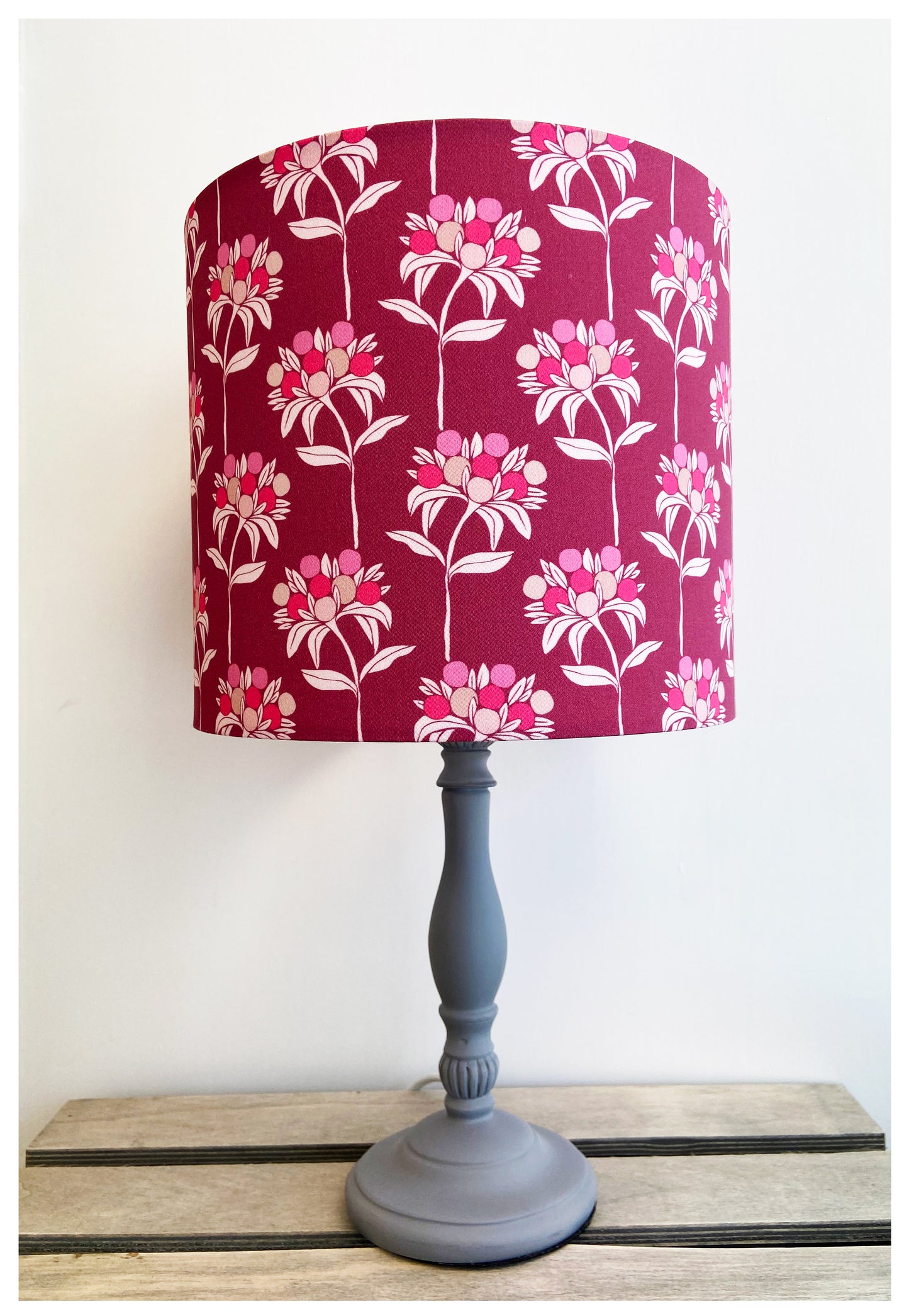 SQUARE BERRIES (pinks) Lampshade