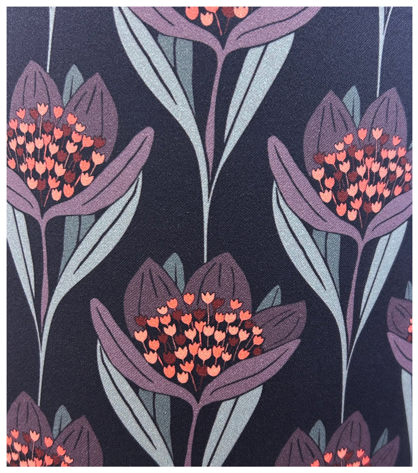 HAPPY FLOWER (muted lilac & coral pink) Lampshade