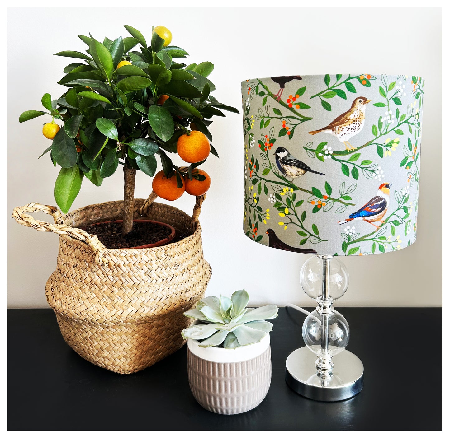IN THE WOODS (British birds) Lampshade