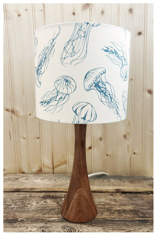 JELLYFISH (muted teal & off white) Lampshade