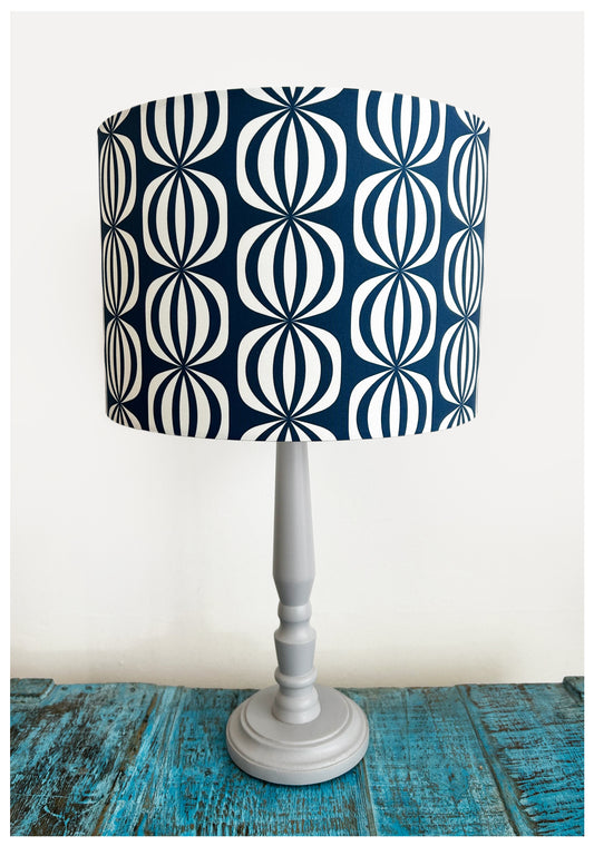 LANTERN Geometric (navy blue) Lampshade