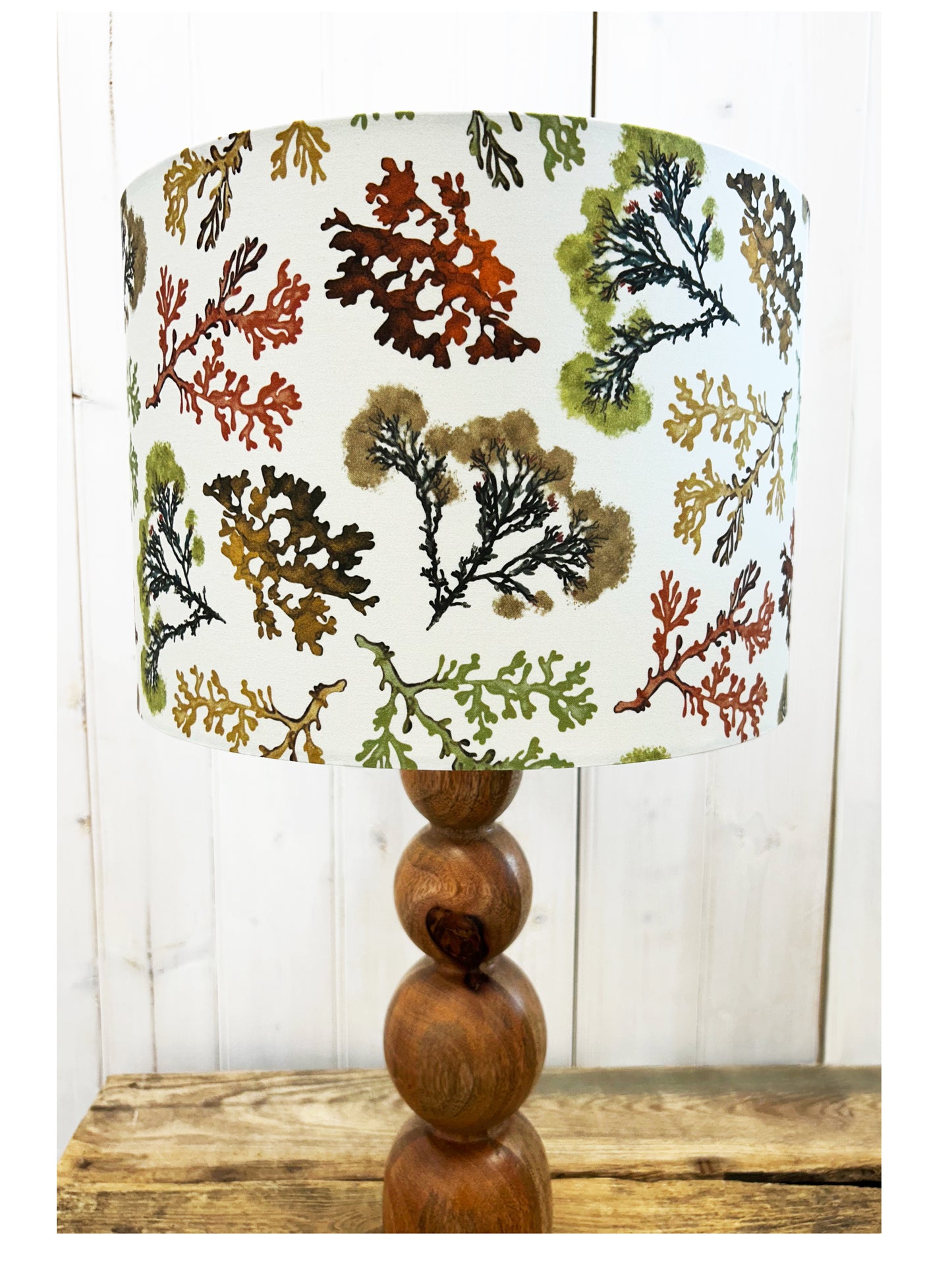 Rockpool (warm colours on off white ) Lampshade