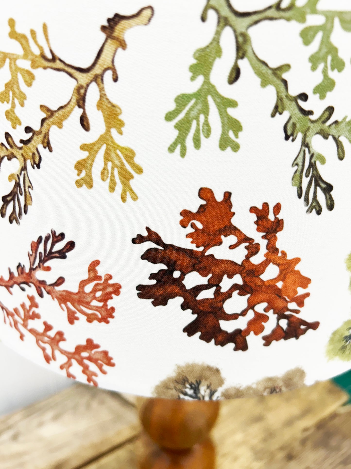 Rockpool (warm colours on off white ) Lampshade