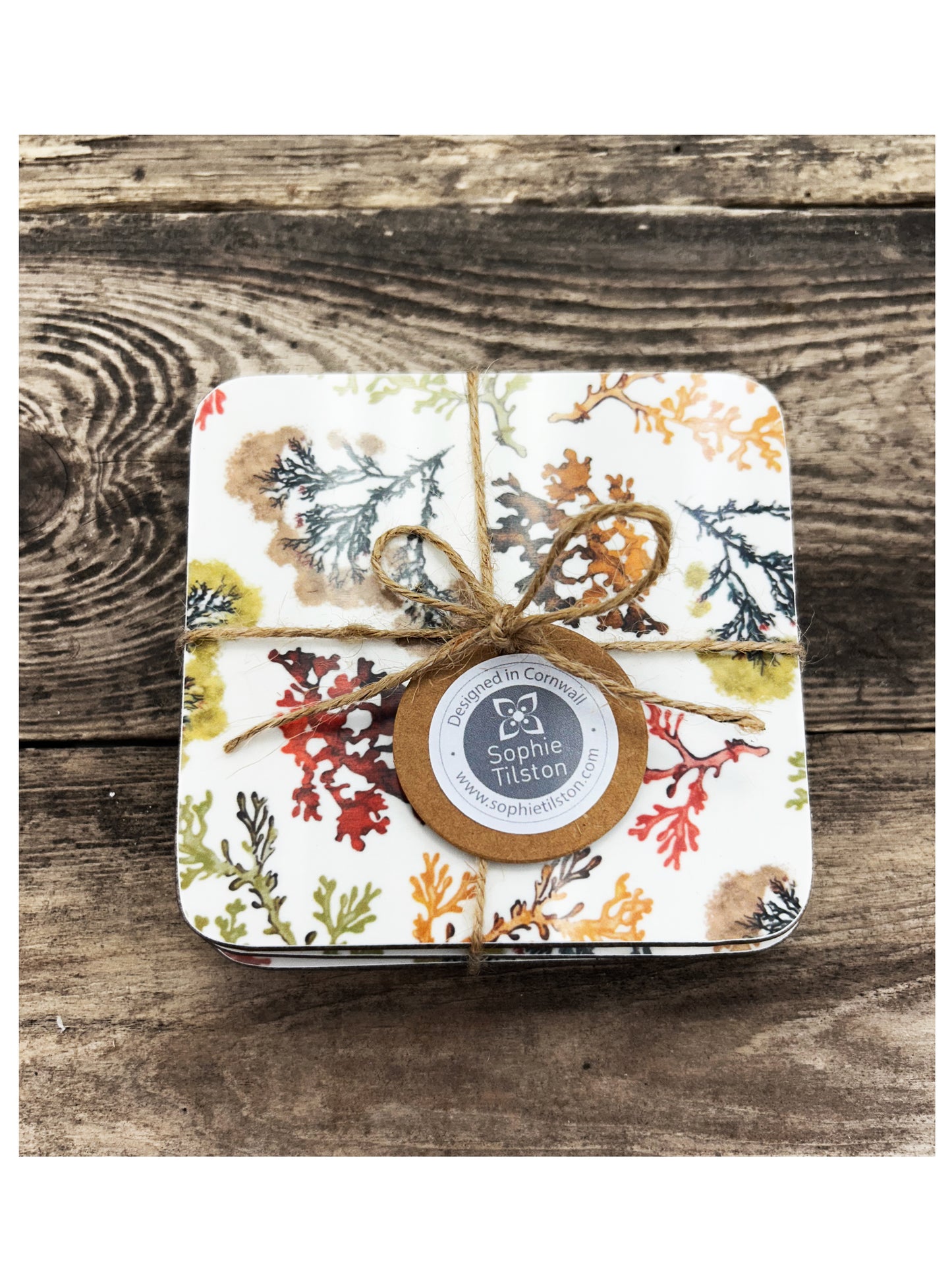 ROCKPOOL Set of 4 square coasters