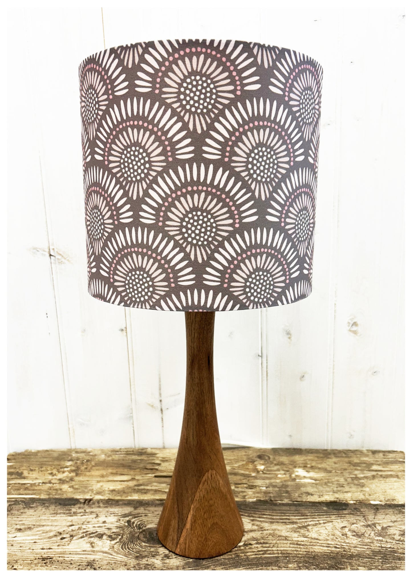 SUNDAY Geometric (muted blush pink) Lampshade