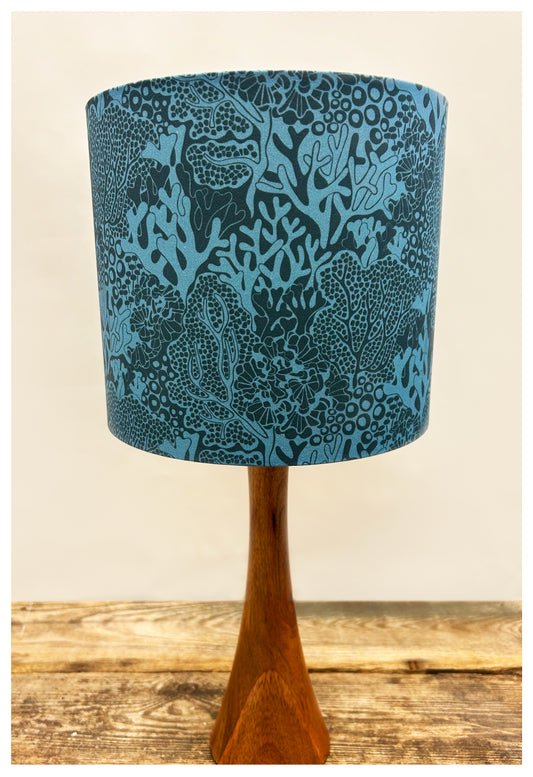 TIDE (teal & dark blue) Lampshade