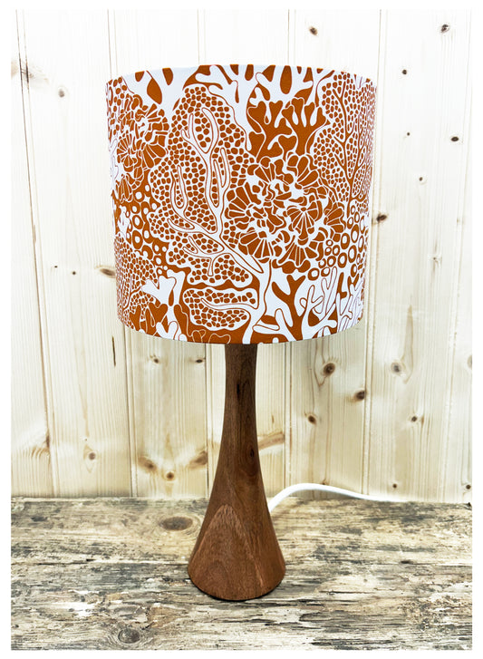 TIDE (burnt orange & off white) Lampshade