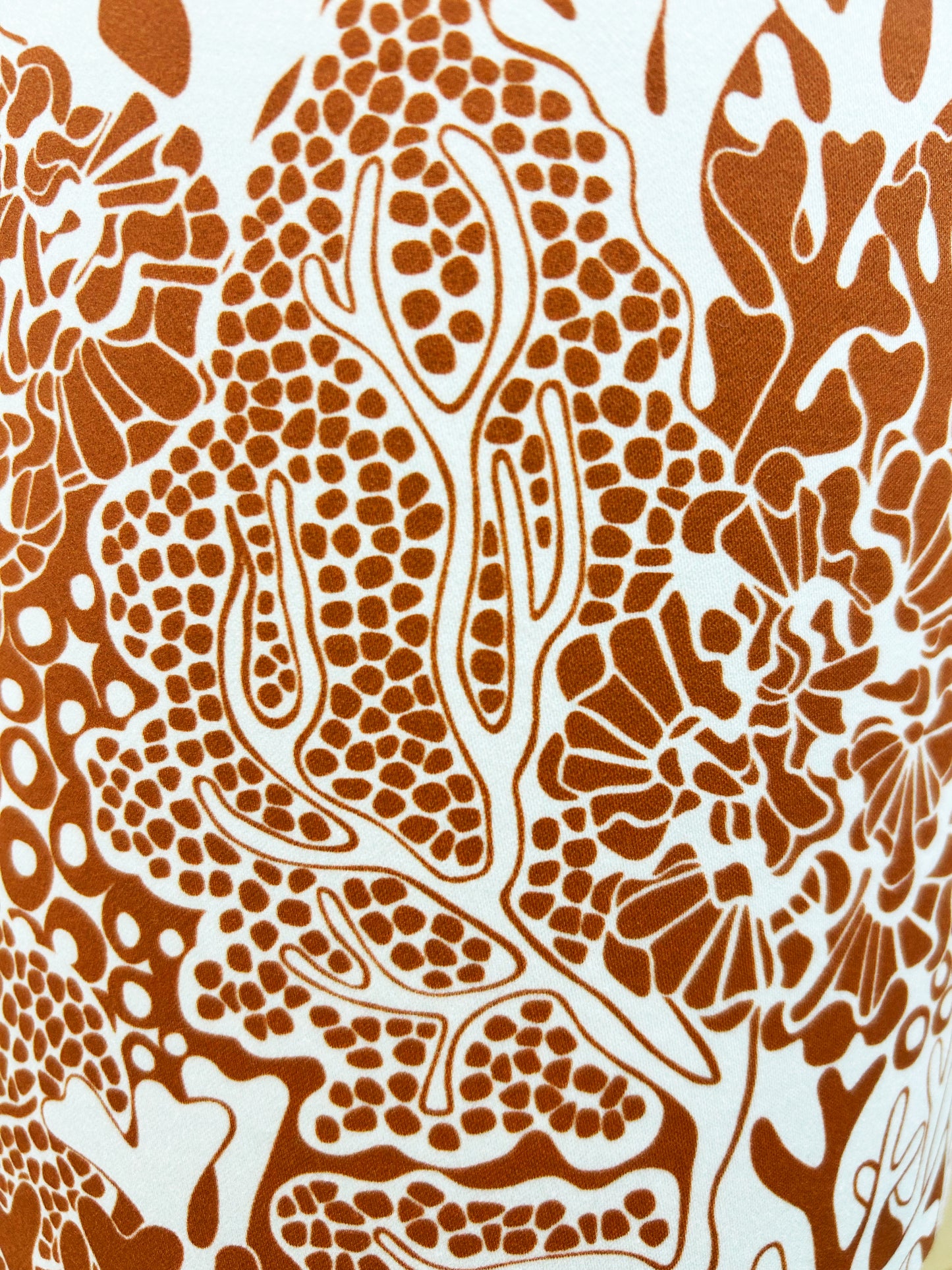 TIDE (burnt orange & off white) Lampshade