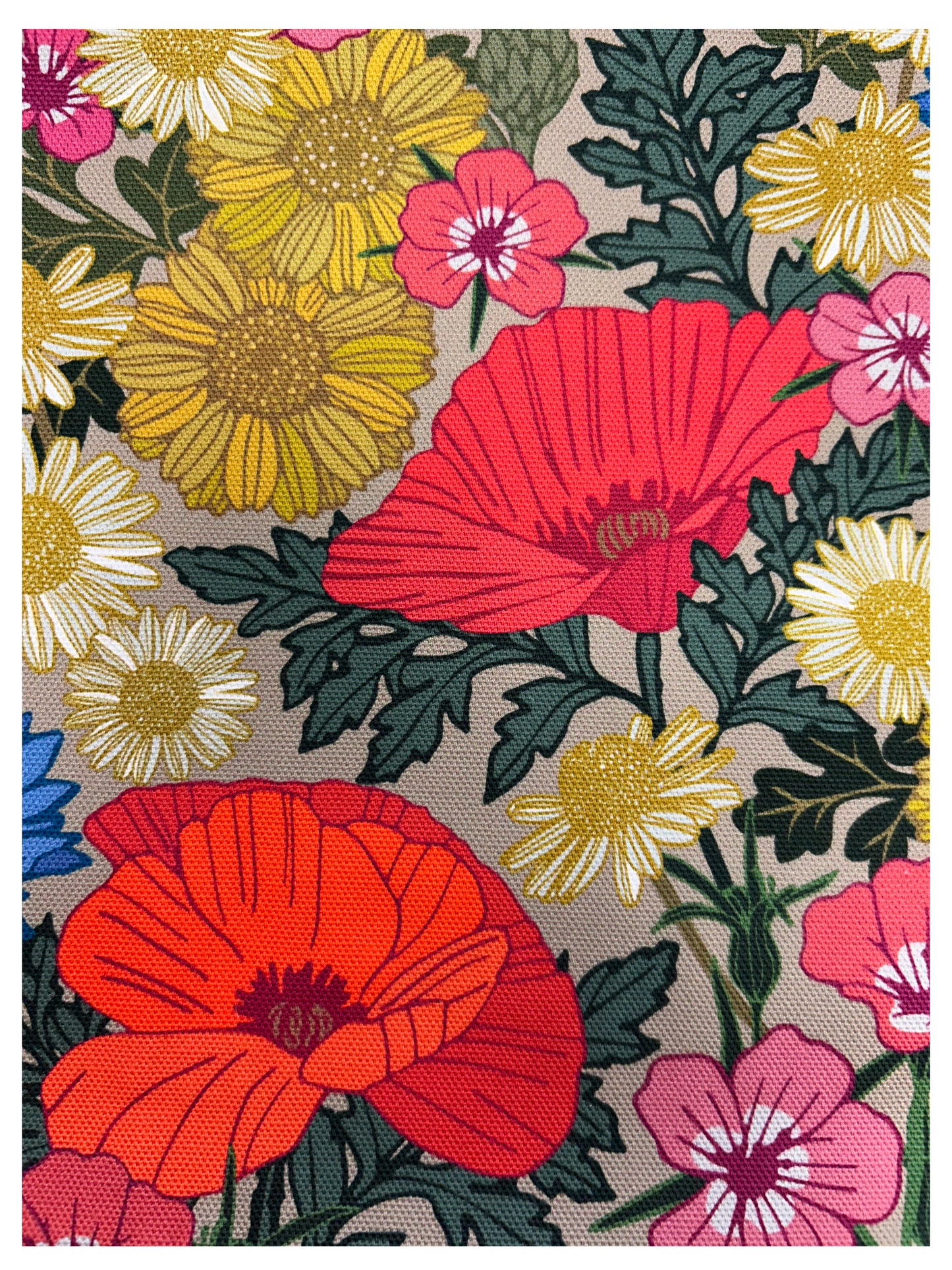 Wild Flowers Cotton tea towel