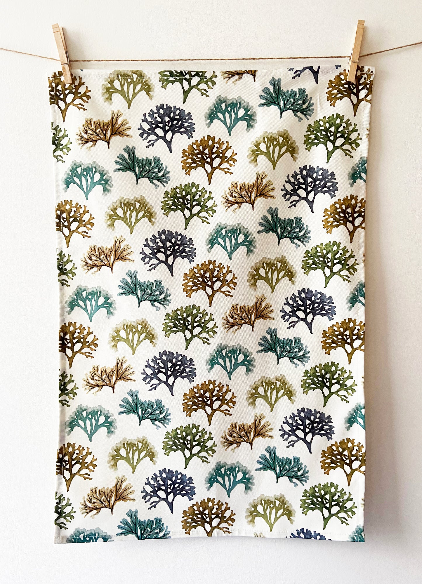 SEAWEED Cotton tea towel