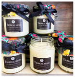 TROPICAL NIGHT Handmade scented jam jar candle